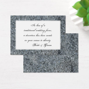 Imitats Sparkle Wedding Wohltätigkeit Fevor Card