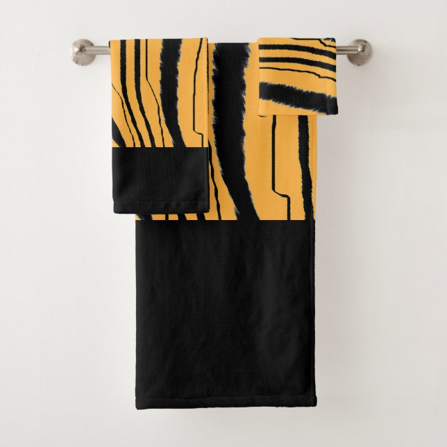 Imitats Tiger Print Exotic Badhandtuch Set (Insitu)