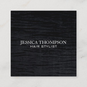 Imitats Velvet Schwarz Print Quadratische Visitenkarte