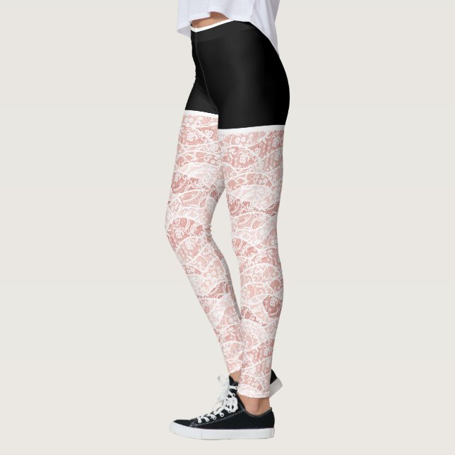 Imitats White Lace Fishnet Leggings Funny (Links)