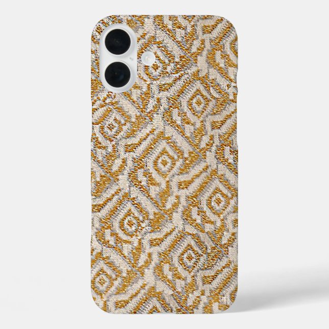 Imitats Woven Gold Metallic Gatsby Case-Mate iPhone Hülle (Rückseite)