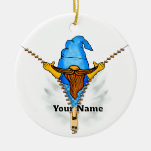 Imitats Zipper Gnome Keramik Ornament