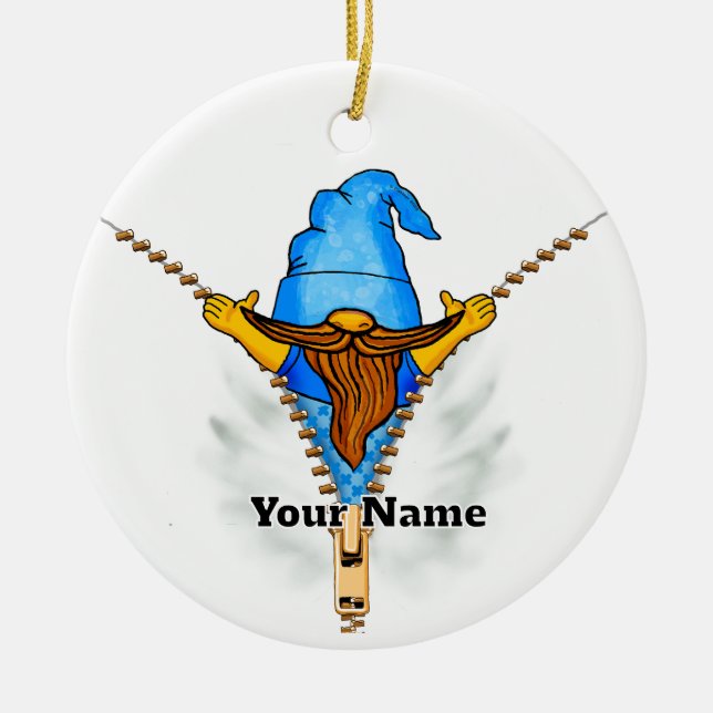 Imitats Zipper Gnome Keramik Ornament (Vorne)