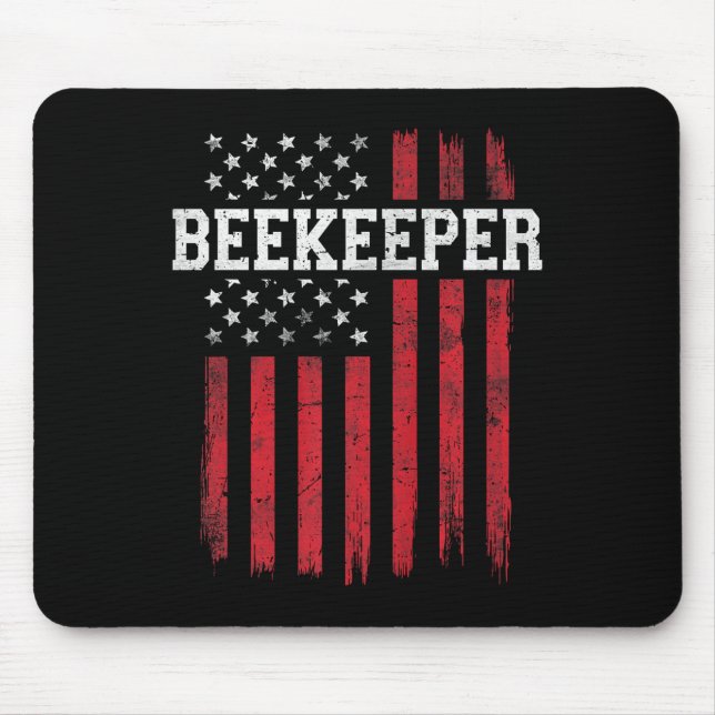 Imker American Flag Usa Patriot Patriotic Mousepad (Vorne)