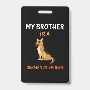 Imker Art Mein Bruder ist ein deutscher Hirte Ausweis