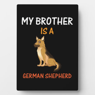 Imker Art Mein Bruder ist ein deutscher Hirte Fotoplatte