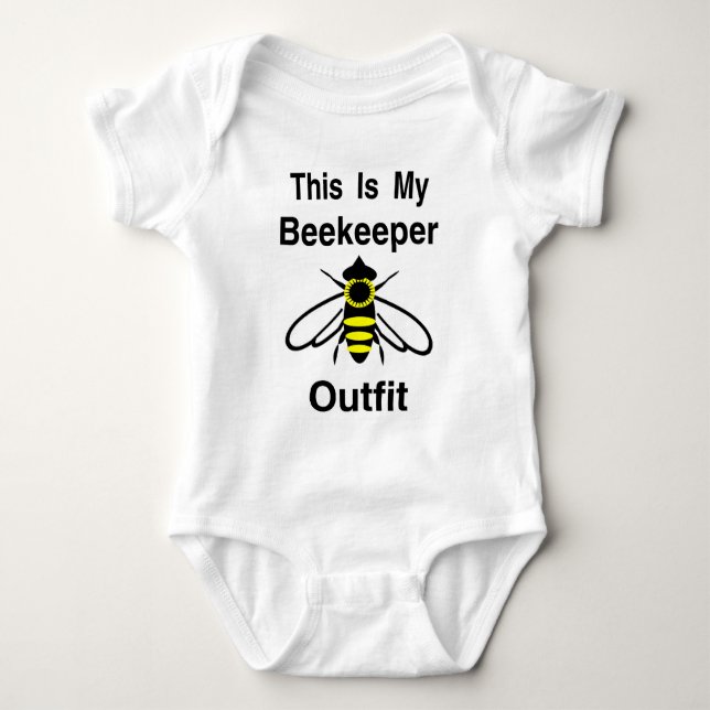 Imker-Ausstattung Baby Strampler (Vorderseite)