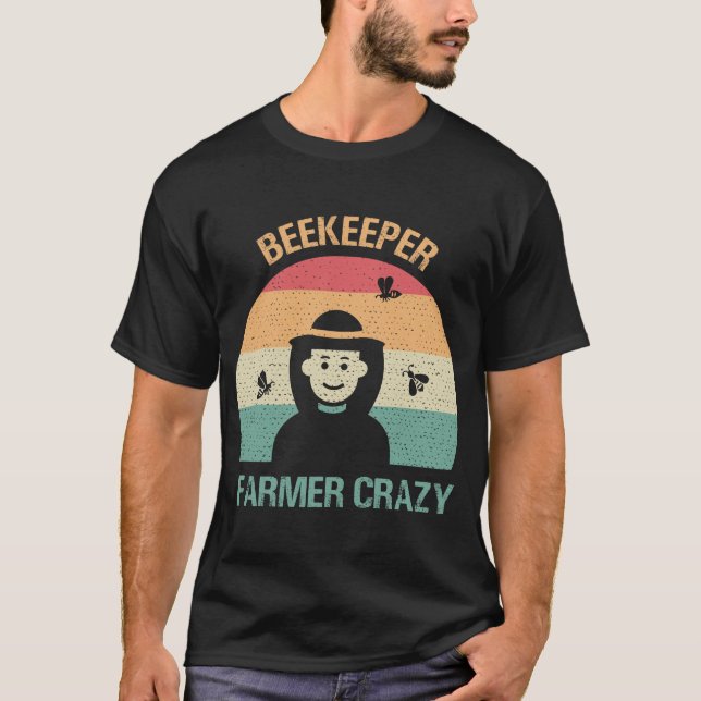 Imker Bauer Crazy T-Shirt (Vorderseite)