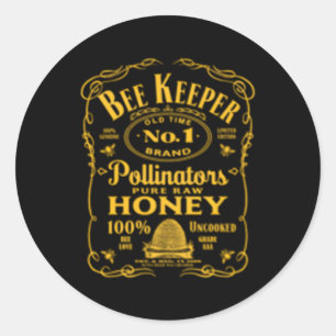 Imker Bienenkönig Alte Zeiten Honig Runder Aufkleber