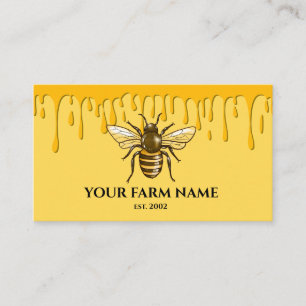 Imker Bienenzucht Bienenfarm Honigbienen Waben Visitenkarte
