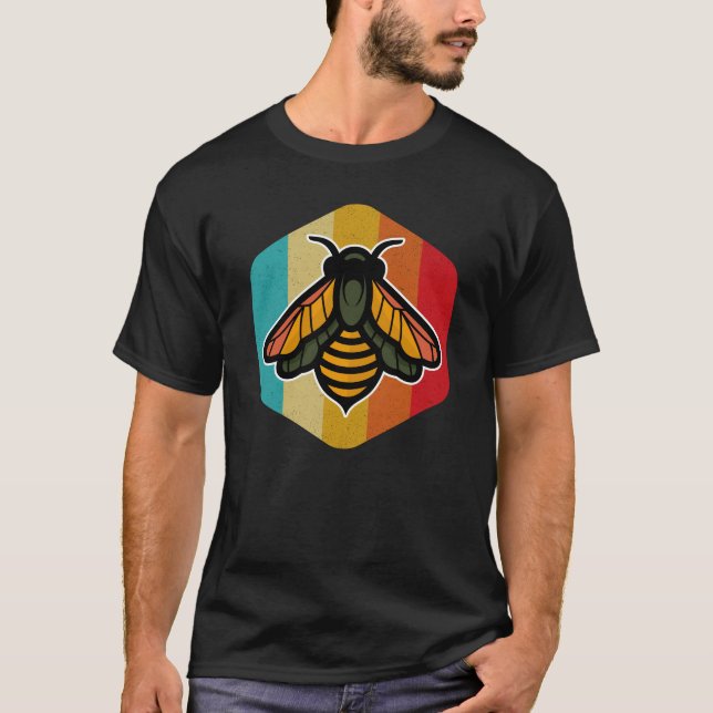 Imker Bienenzucht Retro Vintage Honigwabenkraut T-Shirt (Vorderseite)