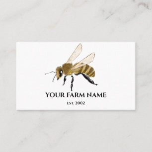 Imker Bienenzüchter Bienenfarm Honigbienen Bienens Visitenkarte