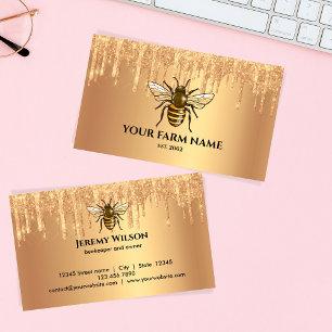 Imker Bienenzüchter Bienenfarm Honigbienen Honigwa Visitenkarte