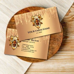 Imker Bienenzüchter Bienenfarm Honigbienen Honigwa Visitenkarte