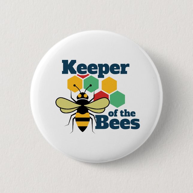Imker Funny Beekeeper Button (Vorderseite)