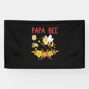 Imker-Geschenk   Papa Biene Blumen Banner