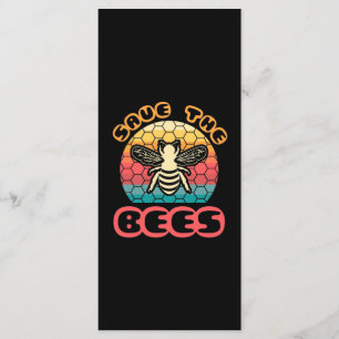Imker-Geschenk   Rette Die Bienen Menükarte