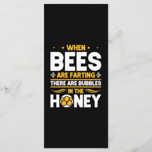 Imker-Geschenk   Wenn Bienen furzen Menükarte