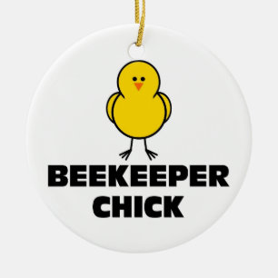 Imker-Küken Keramikornament