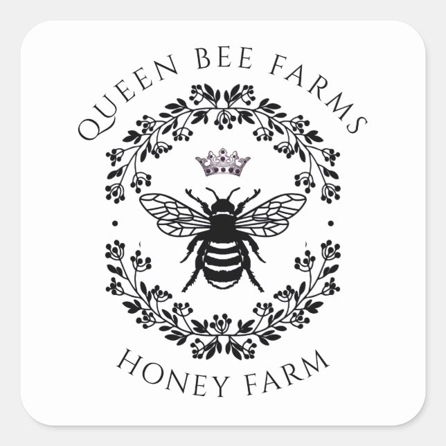 Imker Queen Bee Honey Farm Apiary Sticker (Vorderseite)