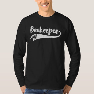 Imker Retro 70er Vintage Silhouette Bee Distles T-Shirt