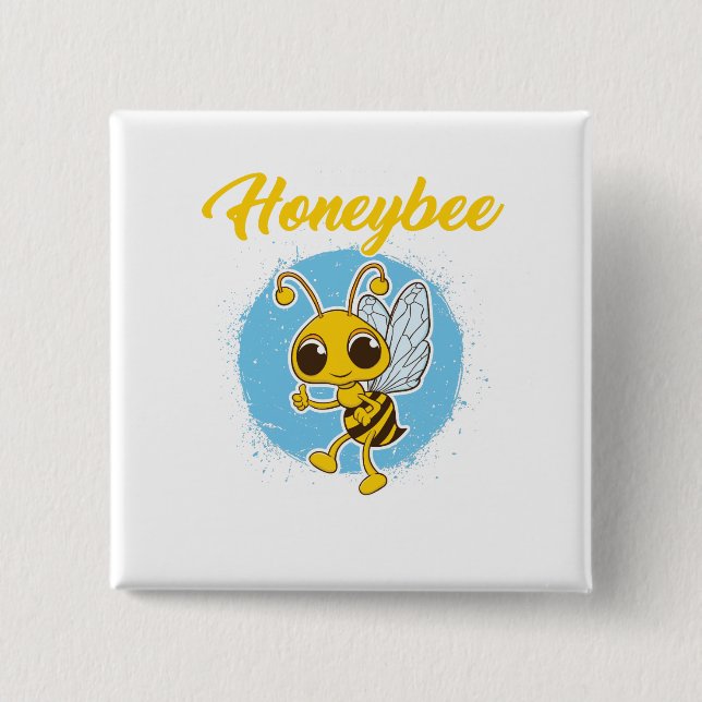 Imker-Team-Honigbienen-Imker-Geschenk Button (Vorderseite)