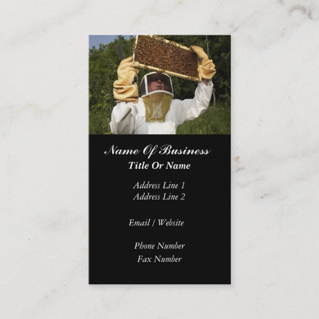 Imker-Visitenkarte Visitenkarte (Vorderseite)