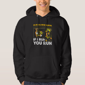 Imker Wenn ich renne, rennst du Biene 2 Hoodie