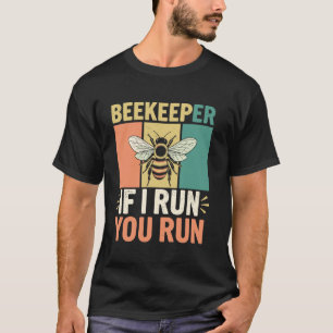 Imker Wenn ich renne, rennst du Vintage Honigbiene T-Shirt