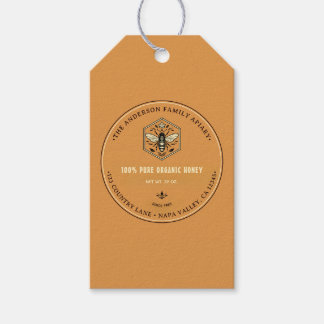 Imkerei Bienenstock Logo Design Honig  Geschenkanhänger