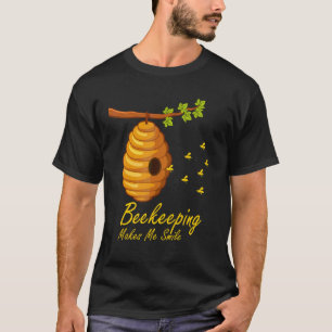 Imkerei Lässt Mich Lächeln Bienenstock Wildtiere T-Shirt