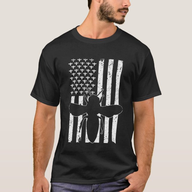 Imkerei - USA T-Shirt (Vorderseite)