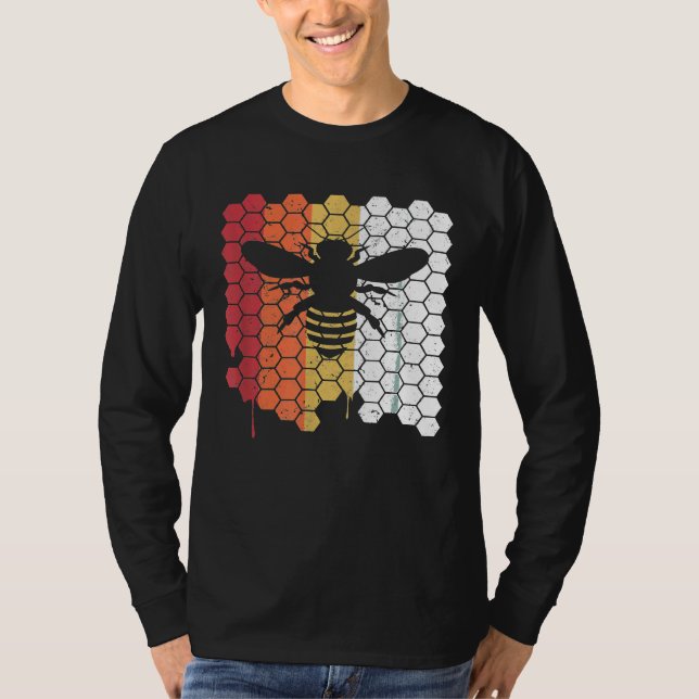 Imkerin Retrostil T-Shirt (Vorderseite)