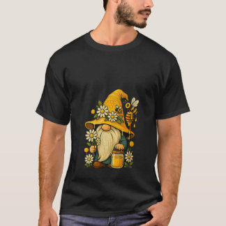 Imkerin Süßer Gnom Blumen Biene Sommer Botanik T-Shirt