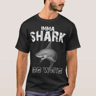 IMMA SHARK/AIM HOCH WEISS T-Shirt