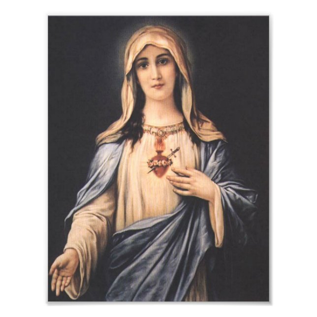 Immaculate Heart of Mary Virgin Mother Fotodruck (Vorne)