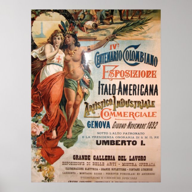 Immagine da Genua, Italien. 1892 Poster (Vorne)