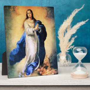 Immakkulieren der Konzeption Gold Fotoplatte