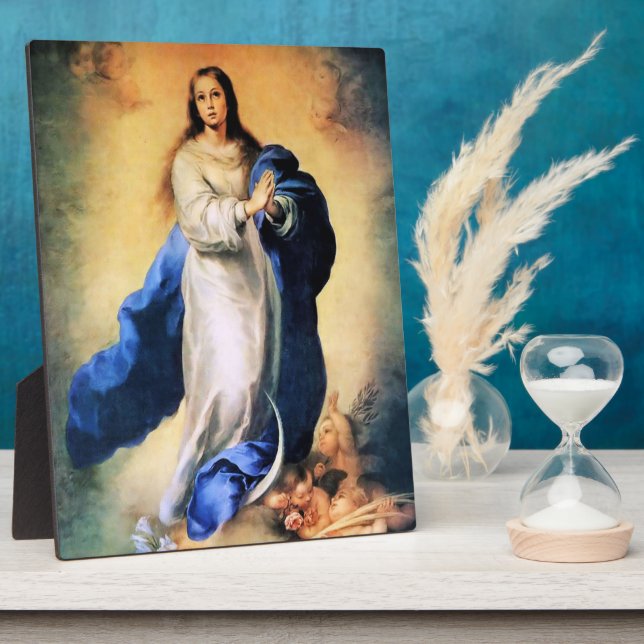 Immakkulieren der Konzeption Gold Fotoplatte (Seite)