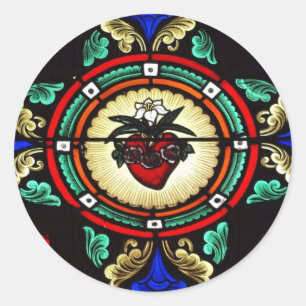 Immakulate Heftglasaufkleber Runder Aufkleber