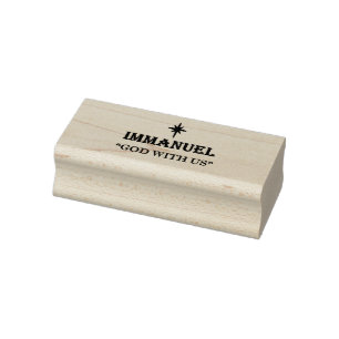 "Immanuel - Gott mit uns" Gummi-Briefmarke Gummistempel