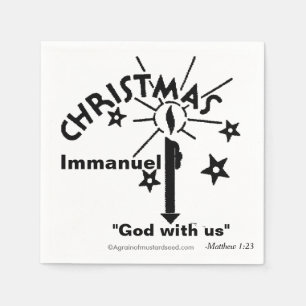 Immanuel Gott mit uns Weihnachten Serviette