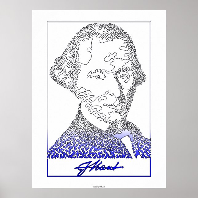 Immanuel Kant. Gründer der deutschen Philosophie.  Poster (Vorne)