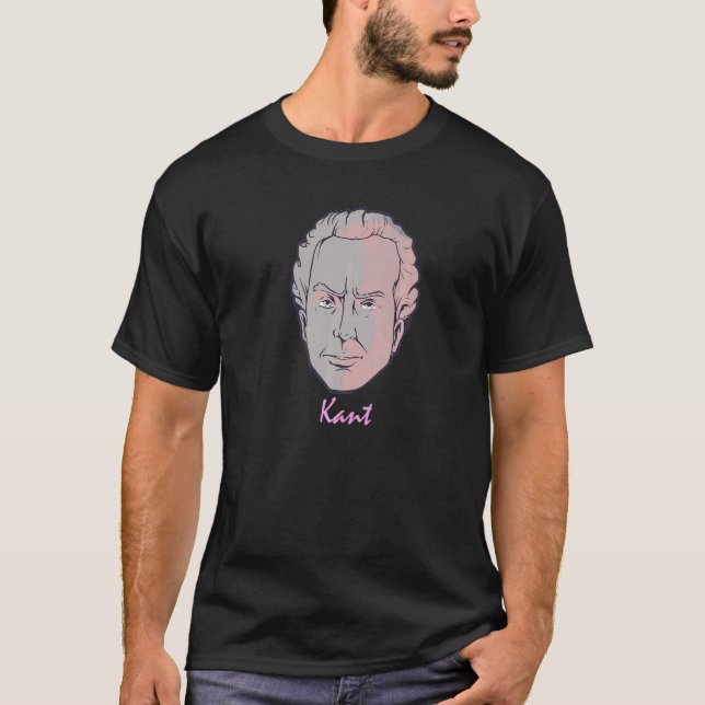 Immanuel Kant Philosoph Philosophie Enlig T-Shirt (Vorderseite)