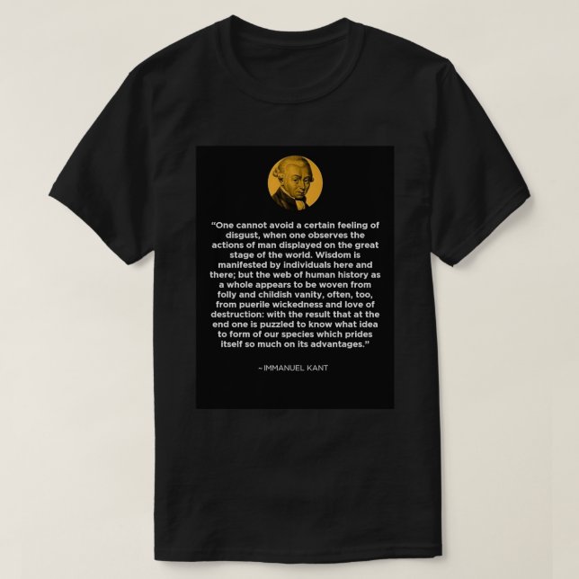 Immanuel Kant Quotes 2 T-Shirt (Design vorne)