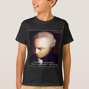 Immanuel Kant Science VS Wissensziffer Geschenke T-Shirt
