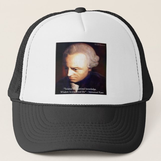 Immanuel Kant Science VS Wissensziffer Geschenke Truckerkappe (Vorderseite)