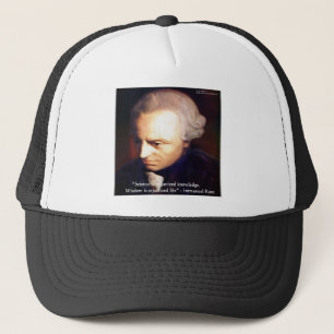 Immanuel Kant Wissenschaft Vs Wissen Zitat Geschen Truckerkappe