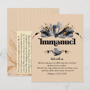 Immanuel   Namen der Gottesbibel  Postkarte