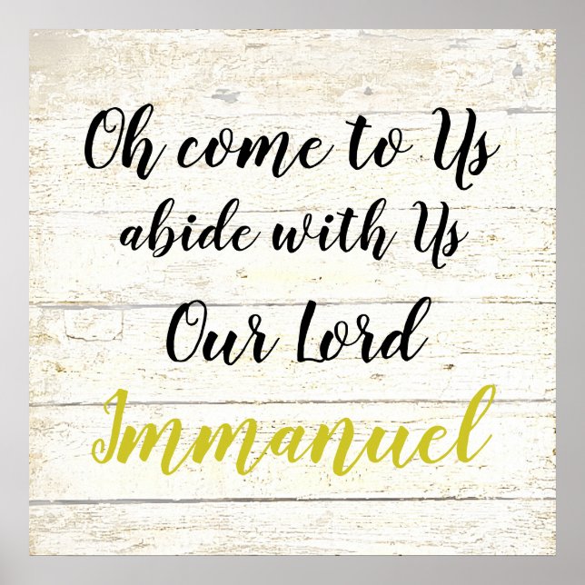 Immanuel Poster (Vorne)
